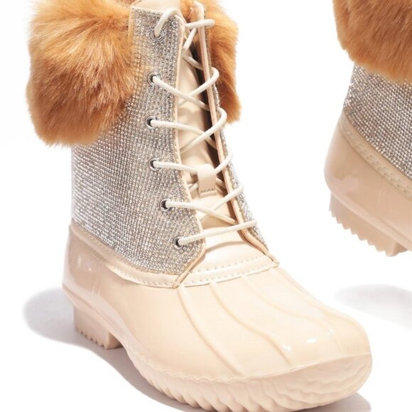 DIAMONTE HIGHER LIMITS BOOTIES-NUDE - Picture 1 of 7